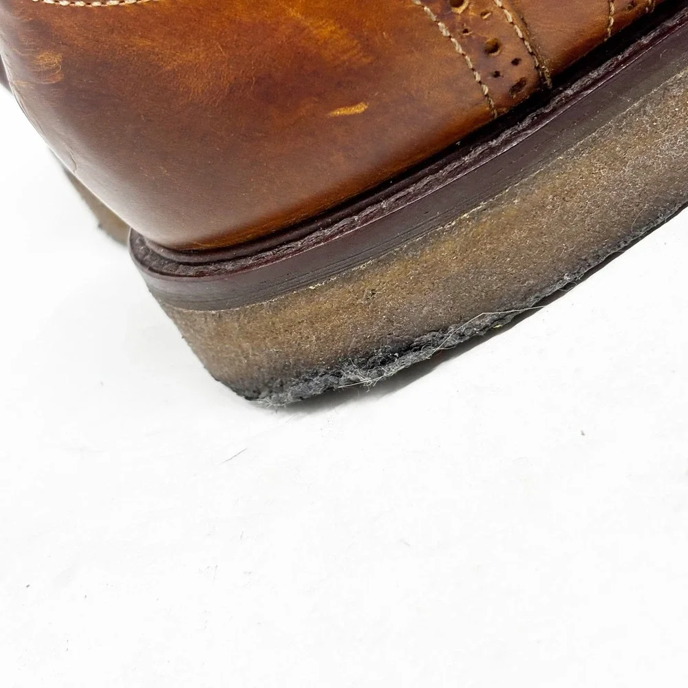 Johnston & Murphy Mens Brown‎ Leather Wingtip Oxford Dress Shoes Size 12M